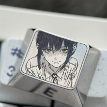 1.25U R1 Titanium Alloy Artisan Keycaps Precision Pointillism + Anodizing for Mechanical Keyboard -Makima